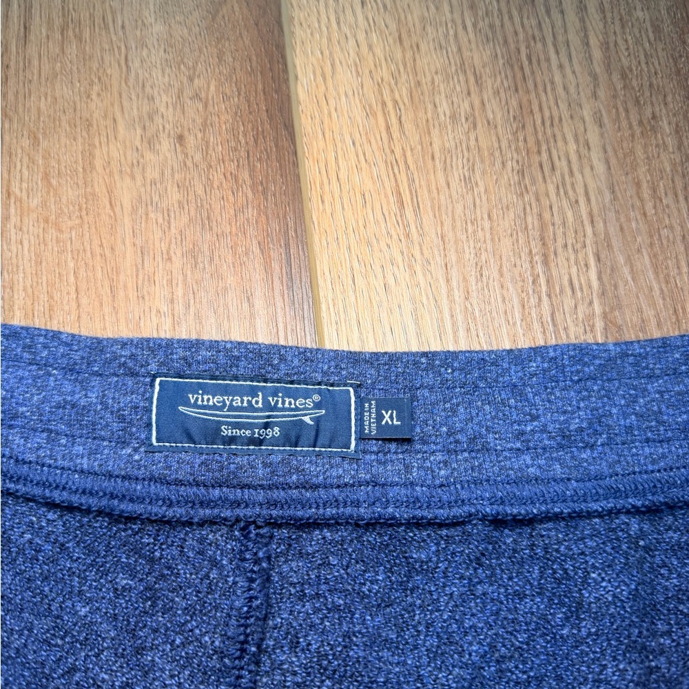 Vineyard Vines Surfside Lounge Shorts Men’s XL Navy Knit Preppy EUC 100% Cotton - Picture 2 of 8